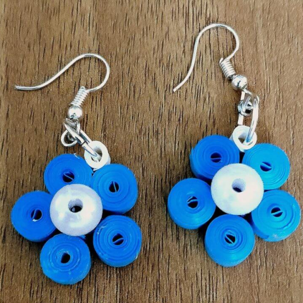 8. New Design Boondoggling variation Paper Weaving Earrings Tutorial |  Quilled jewellery, Paper quilling jewelry, Paper weaving