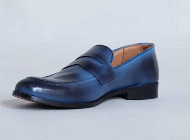 Navy Blue Penny Loafers | Wonderwheel Store