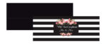 Monochrome Stripes with Floral Envelopes