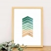 Pine Apple Modern Print Art With Handmade Wooden Frame