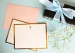 Flamingo Monogram Flat Card + Envelopes – Set 0f 5 2