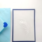 Blue and Pearl Valentine’s Day Blank Card