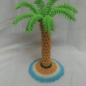 3D Origami Palm Tree