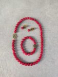 Red Agate Bead Set