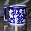 Blue Pottery Blue Floral Coffee Mug