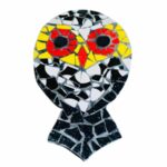 Mosaic Garden Pin – Owl