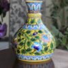 Blue Pottery Blue Floral Pitcher Vase