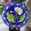 Blue Pottery Blue Lotus Floral Plate