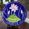 Blue Pottery Blue Lotus Flower Plate