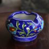 Blue Pottery Blue Floral Ash Tray
