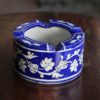 Blue Pottery Blue Floral Ash Tray