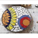 Mosaic Round Garden Plate