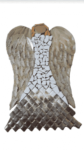 Mosaic Winged Angel in Silver