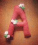 Lettered Cushion