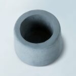 Wonderwheelstore | 30 | Concrete Round Small Glass Planter Gmpl002 1