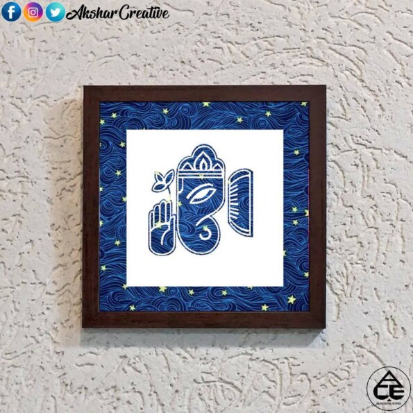 Wonderwheelstore | 25 | Acessf010 Side Face Ganesha Stencil Frame