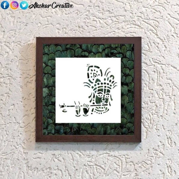 Wonderwheelstore | 25 | Acessf014 Krishna Flute Stencil Frame