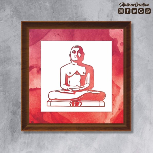 Wonderwheelstore | 25 | Acessf017 Lord Mahavir Stencil Frame 1