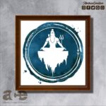 Shiva on Ice Stencil Frame