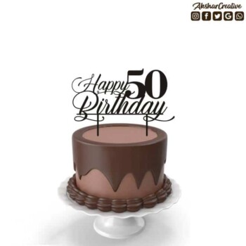 Wonderwheelstore | 27 | Acect005 Happy Birthday Personalised Caketopper