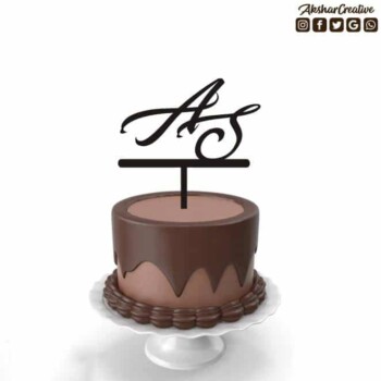 Wonderwheelstore | 27 | Acect011 Monogram Personalised Caketopper