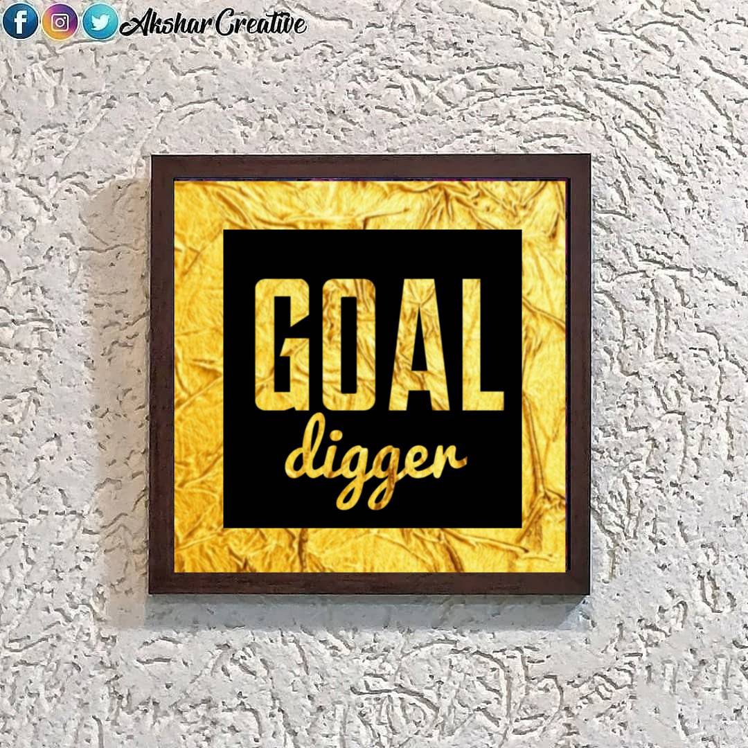 Goal Digger Stencil Frame
