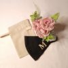 Set Of Embroidered Label Mask And Cotton Pouch