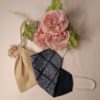 Set Of Cotton Lace Mask And Pouch