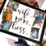 Wall frame: Wife, Mom, Boss (with pictures)