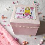 Small Explosion Box: Birthday Pink and White theme