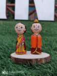 Customized Groom and Bride Wooden Dolls