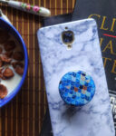 Blue Patterned Popsocket