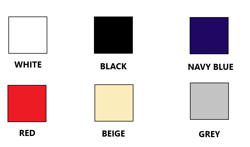 Initial Masks Colour Chart