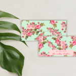 Pastle Floral Money Gifting Envelopes- Mint green