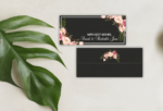Blooming Pastel Floral In Black Money Envelopes