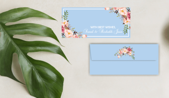 Pastel Floral Powder Blue