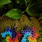Quilled Rainbow earrings