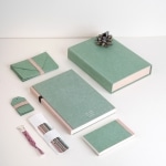 Paperdom Gift Hamper, – Eco friendly Stationery box, Green, Journal, notepad, bookmark