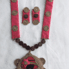 Zig – Zag Handmade Neckpiece set with earrings