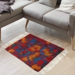 Flower of Hell Fire Recycled Rug