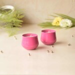 Scented Jar Candles Pink – Set of 2