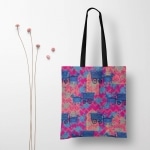 Horse charriot multicolour tote bags
