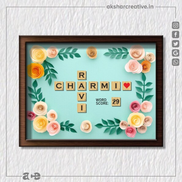 Acepp007 3 Scrabble Name Frame