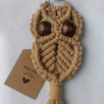 Macrame Owl keychain