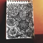 Mandala fusion doodle.