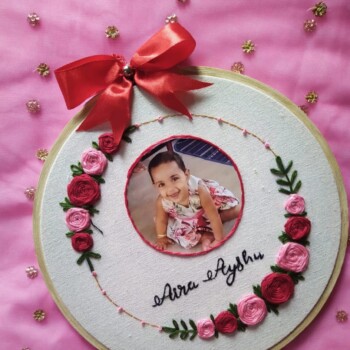 Embroidery Hoopart With Photo