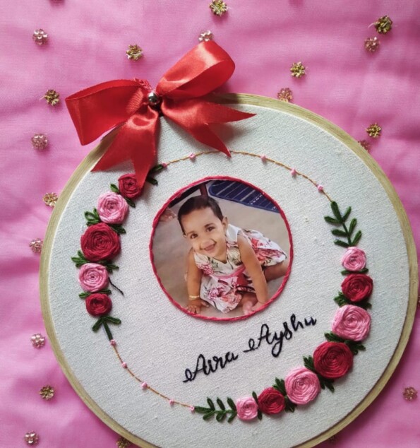 Embroidery Hoopart With Photo