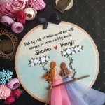 Customized Embroidery Hoop Art
