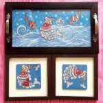 Mother Baby Fish Tray & Coaster set