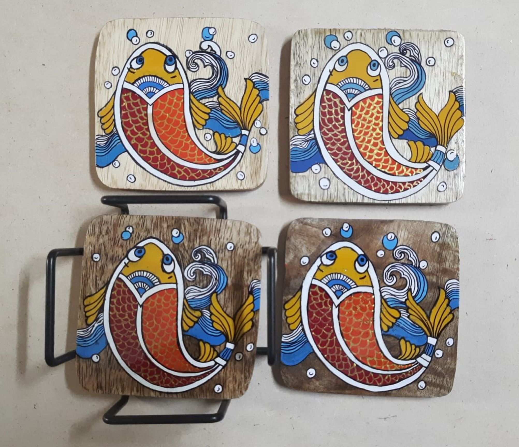 Multi Koi Fish Coaster